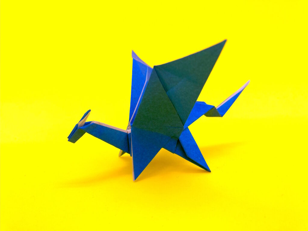 かっこいい折り紙　ドラゴン（どらごん）の簡単な作り方10